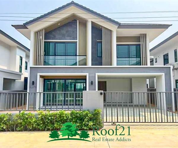 SALE Brand New 2 Storey house Nordic style, 3 bedrooms 4 bathrooms, size 138 sqm., near Regent International School Pattaya / S-0638T